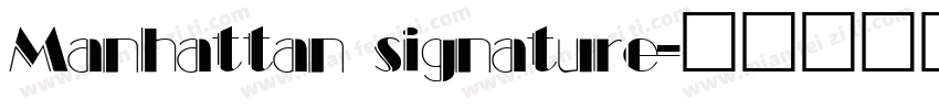 Manhattan signature字体转换